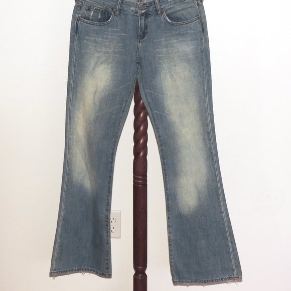 Abercrombie & Fitch distressed bootcut denim jeans - Picture 3 of 8